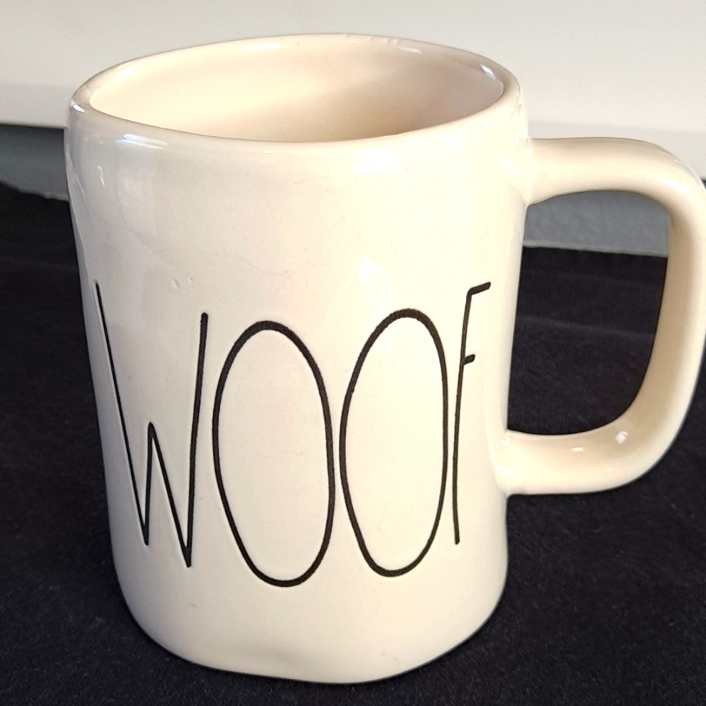 Rae Dunn Artisian Collection WOOF Mug By Magenta